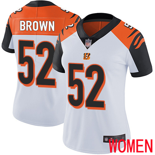 Cincinnati Bengals Limited White Women Preston Brown Road Jersey NFL Footballl #52 Vapor Untouchable->youth nfl jersey->Youth Jersey